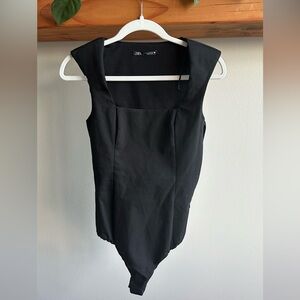 Zara Black Onesie Top